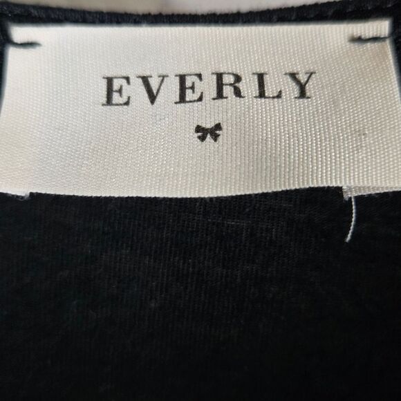 Everly Black Maternity Nursing Maxi Dress | Faux Wrap Jersey Knit Medium Comfy - Picture 3 of 8